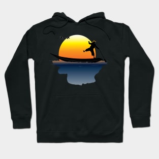 boat fishing Hoodie